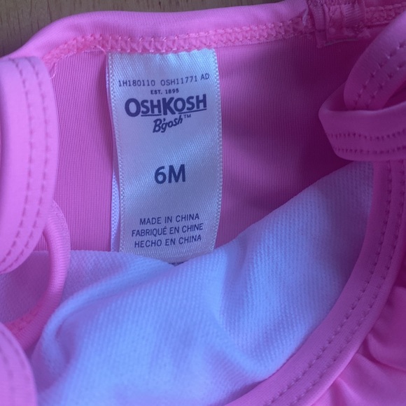 OshKosh 6 Month 2 piece swim tankini - Picture 3 of 3